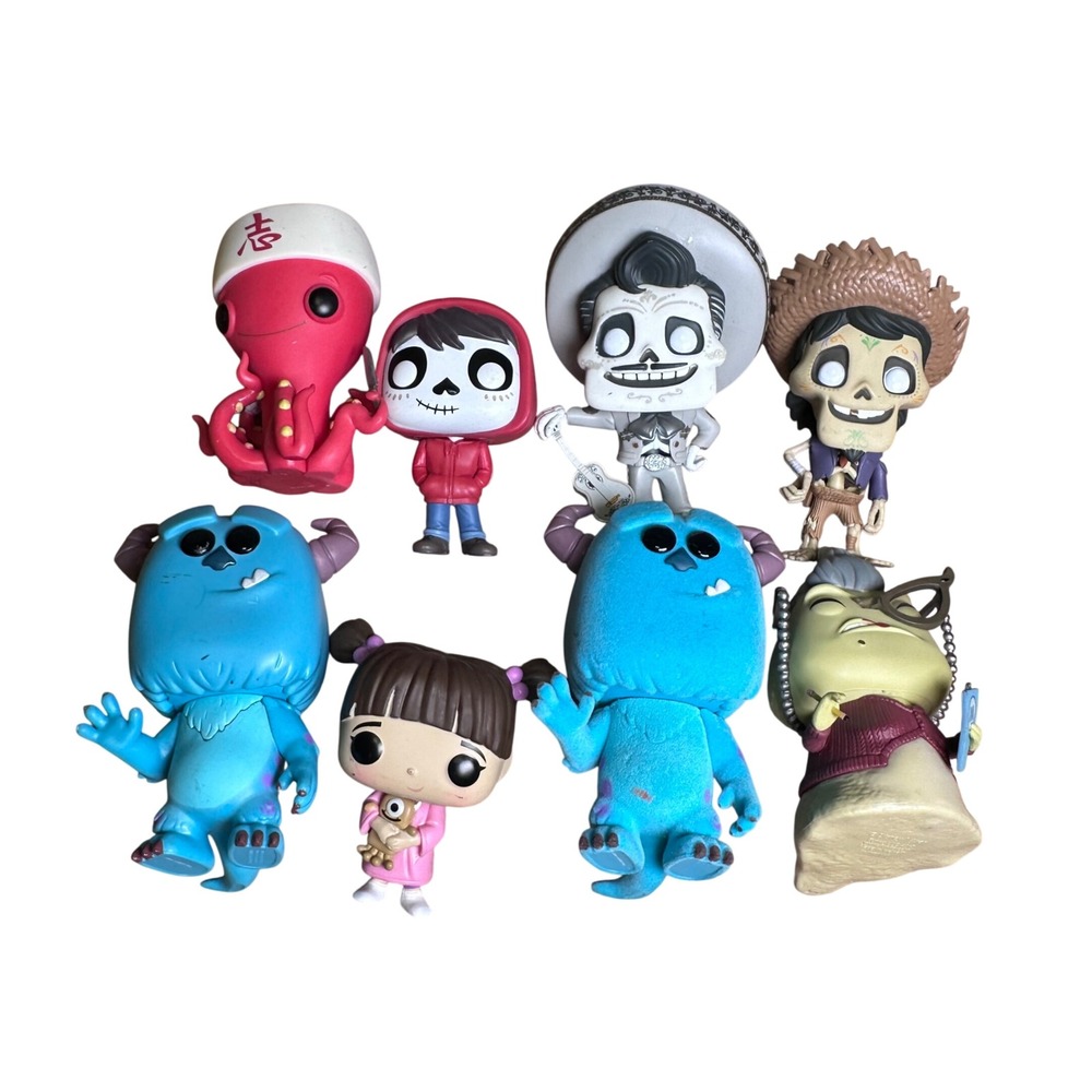 Disney Pixar Funko Pop Lot Monsters Inc Coco Finding Dory Sulley Boo Roz Miguel